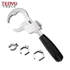 universal large opening adjustable water pipe wrench home special bathroom wrench repair tool