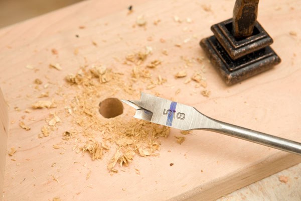 Spade Bit in Action