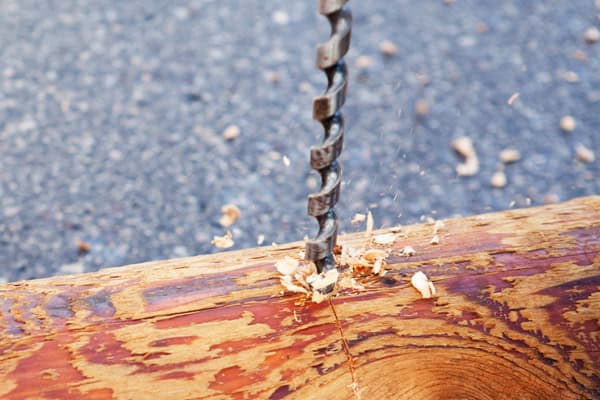 Auger Drill Bit in Action