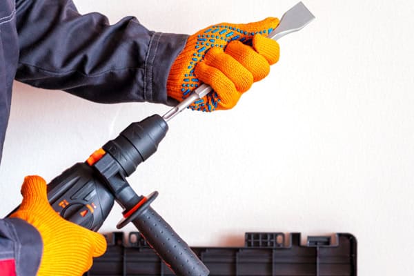 SDS Chisel with SDS Drill