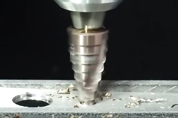 Step Drill Bit in Action