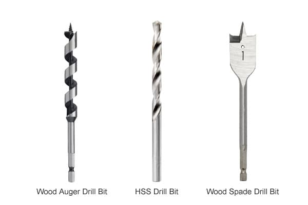 Wood Auger Bit vs HSS vs Wood-Spade