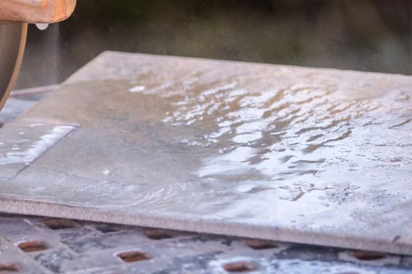 Cutting Tile Face Up