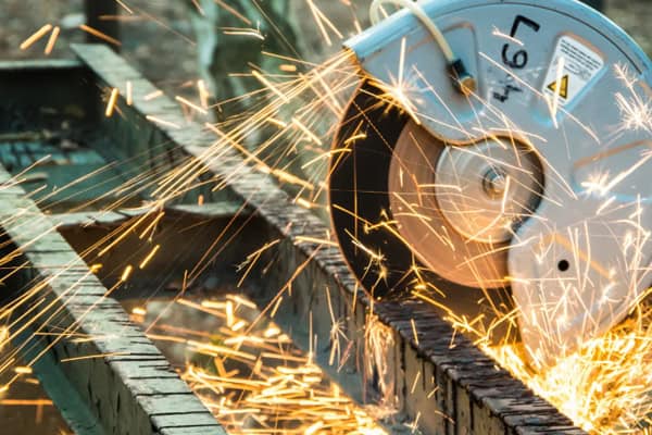 Cut Off Wheel Slicing through Metal Cut Off Wheel Slicing through Metal