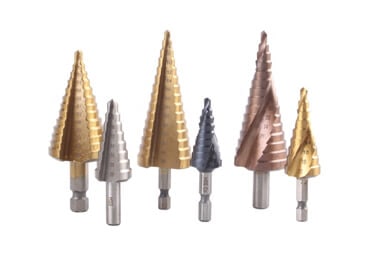 spiral straight flute sheet metal hss step cone drill bit