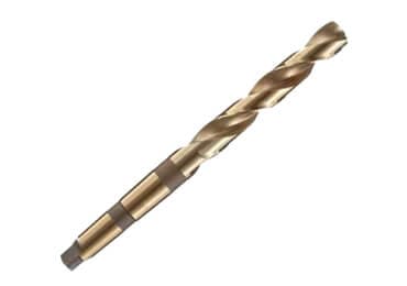 135 degree point angle cobalt steel bronze oxide spiral flute morse taper shank drill bit