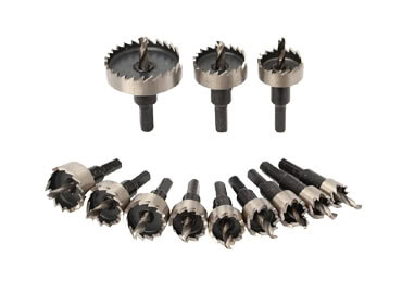 carbide tip hss hole saw drill bit cutter set for stainless steel aluminum alloy plastic drilling