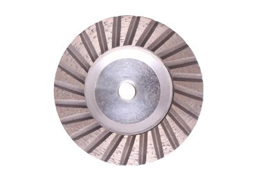 diamond turbo grinding cup wheel silent core with flange and aluminum base for marble granite grinding