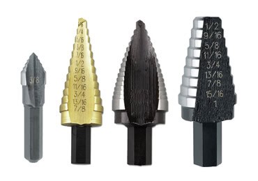hss metal step drill bit with tin diy black oxide coating christmas tree conical drill bits