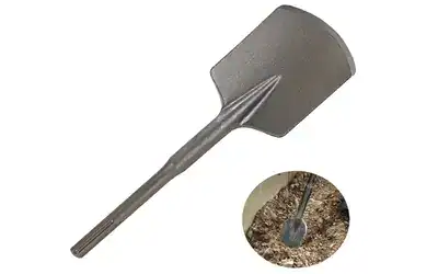 Marteau rotatif en acier 40cr sds max tige argile pelle ciseau foret pour creuser du gravier de sol dur