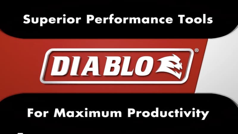 Diablo Brand Prestige in Action A professional tradesperson confidently using a circular saw with a Diablo blade