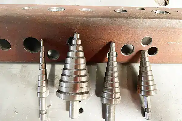 Sheet Metal Drilling with Step Bit step drill bit application sheet metal