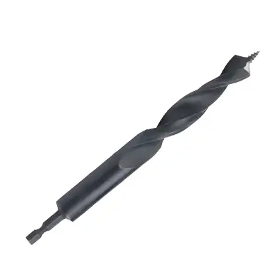 quick change hex shank wood working auger drill bit with screw point for 3x faster wood drilling