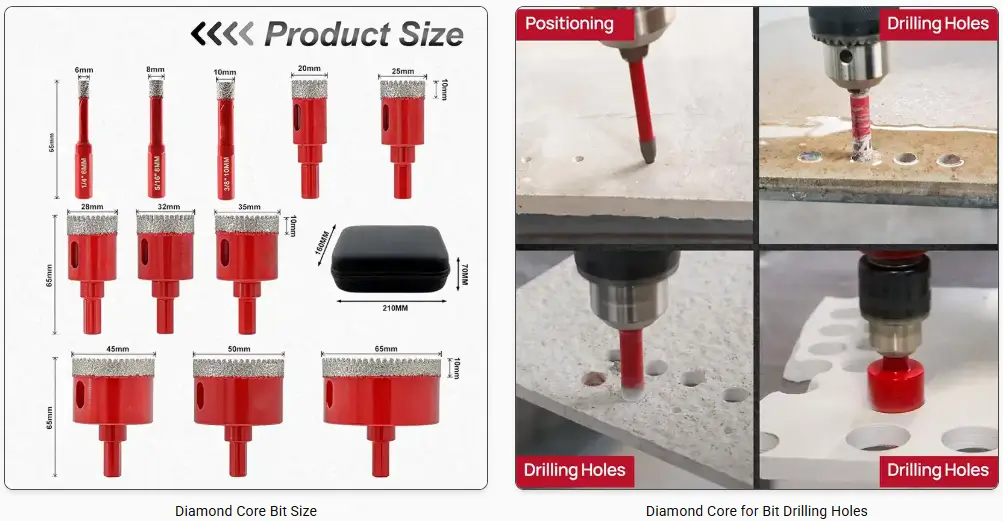 porcelain drill bit 42