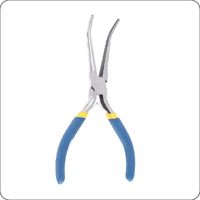 6 inch heavy duty 90 degree needle nose pliers long nose pliers precision cutting and gripping