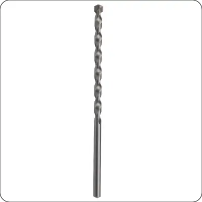 extra long round shank sand blasted r flute carbide tipped multifunctional masonry drill bit for concrete brick masonry drilling