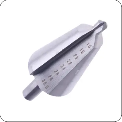 hss 4241 double straight flute conical umbrella drill bit step drill for metal drilling