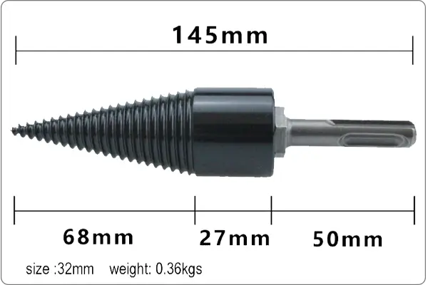 wood splitter drill bit 10