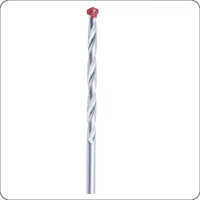 zinc plated l flute carbide tipped masonry drill bit for concrete brick masonry drilling