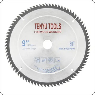 9 Inch 80 Teeth Carbide Wood Circular Saw Blades Provider
