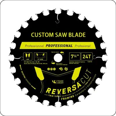 Ultimate framing Radical Bi-directional Tooth Profile Blade Producer