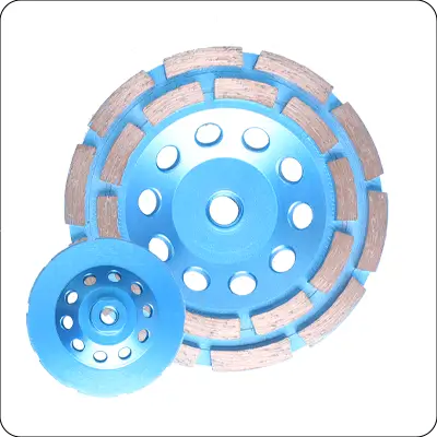 diamond double row segment grinding cup wheel disc bowl shape for stone granite marble concrete tile