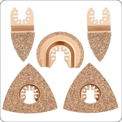 5pcs mixed universal carbide oscillating tool blades set for tile