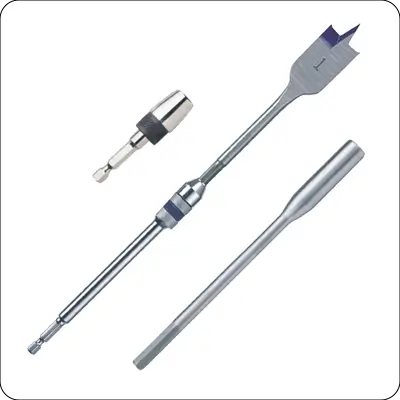 6 and 12 inch quick change extensionhex shank flat wood spade paddle drillbit for wood drilling