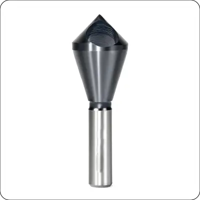 cobalt single end countersink chamfer tool heavy duty m35 90 degree countersink bits for metal, stainless steel, copper, wood, fiberboard
