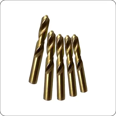 DIN1897 M35 Co5% Drill Bits Fully Ground Straight Shank Metal Stainless Steel Stub Drill Bit