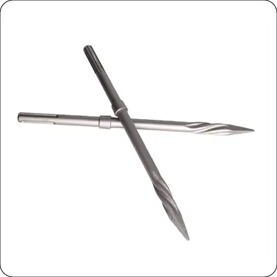sds max chisel withstar point twist tip andextra wedges forincreased stonemasonry breakout