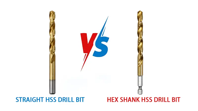straight vs. hex shank