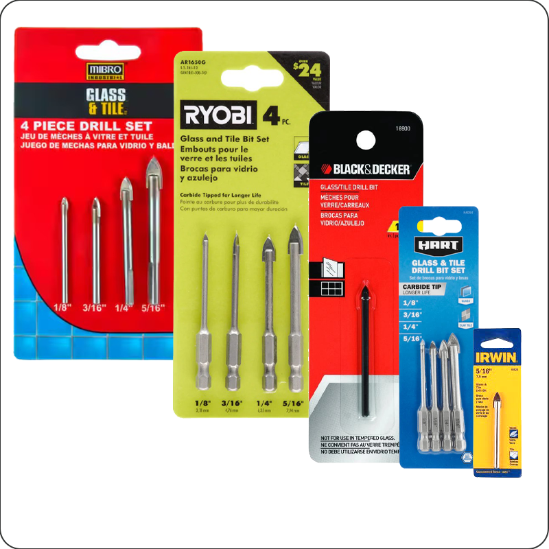 glass and tile drill bit packing