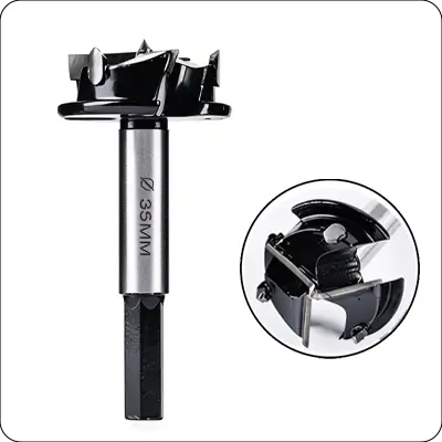 35mm carbide tipped forstner drill bit hex shank