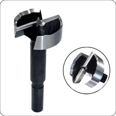 black carbon steel forstner drill bit for wood boring