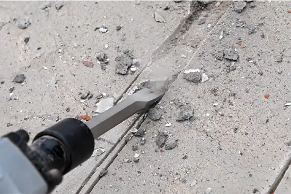 Sharpened SDS Flat Chisel for Demolition Work