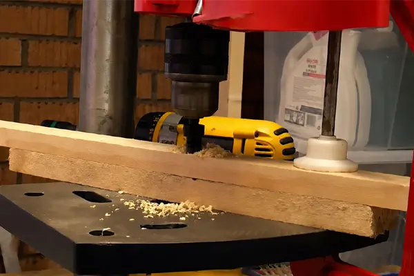 Plug Cutter Used on Drill Press for Woodworking